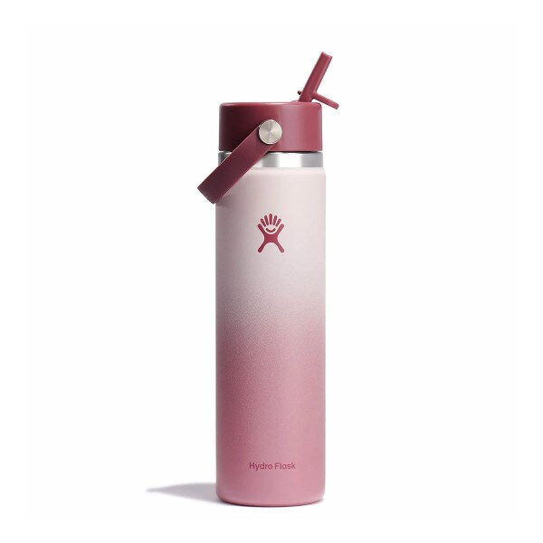 Hydro Flask 24oz wide mouth bayberry ombre bottle with flex straw cap
